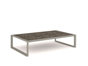 Прямоугольный низкий садовый столик