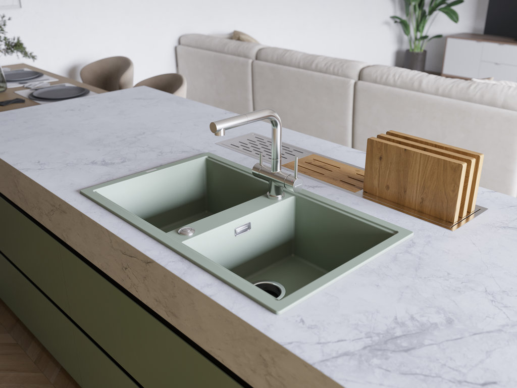 Кухонная мойка Kitagawa 86-2 GR OMOIKIRI 4993491 - Вид №1