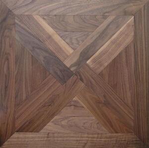 Модульный паркет Coswick Трианон Американский Орех Европейский (Грецкий) Селект (Гладкая) 635х635 мм.