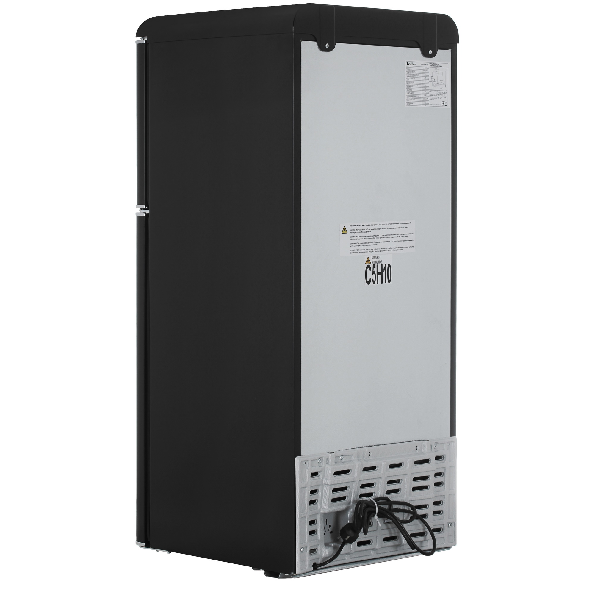 9057384 Холодильник компактный   Tesler RT-132 черный STDN-0129360 - Вид №4