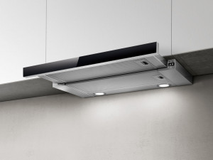 ELITE 26 IX/A/90/VT-PRF0094215B Встраиваемые вытяжки / встраиваемая, 90 см, электронное управление, 900 куб. м. , серая+черное стекло Elica