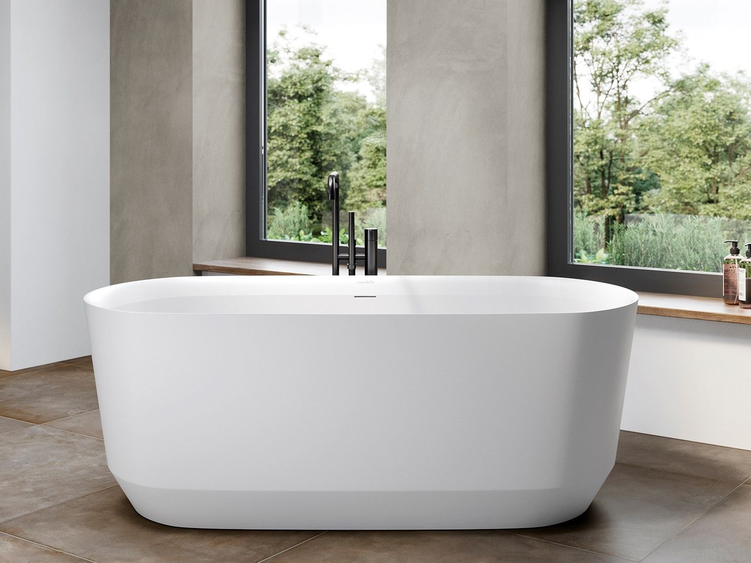 Овальная ванна в центре комнаты в Долотеке© Acquabella Acquawhite ARCH-00055532 - Вид №1