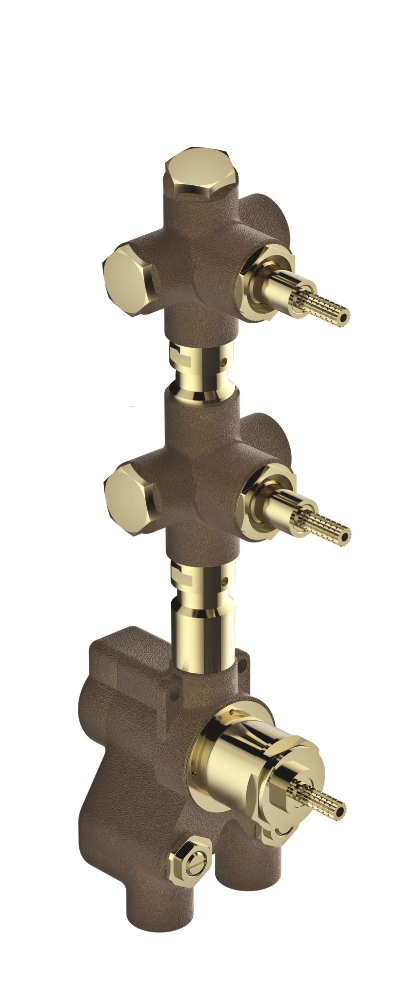 Термостатический набор для душа с 3 отверстиями RUBINETTERIE STELLA ARCH-00123065 - Вид №3