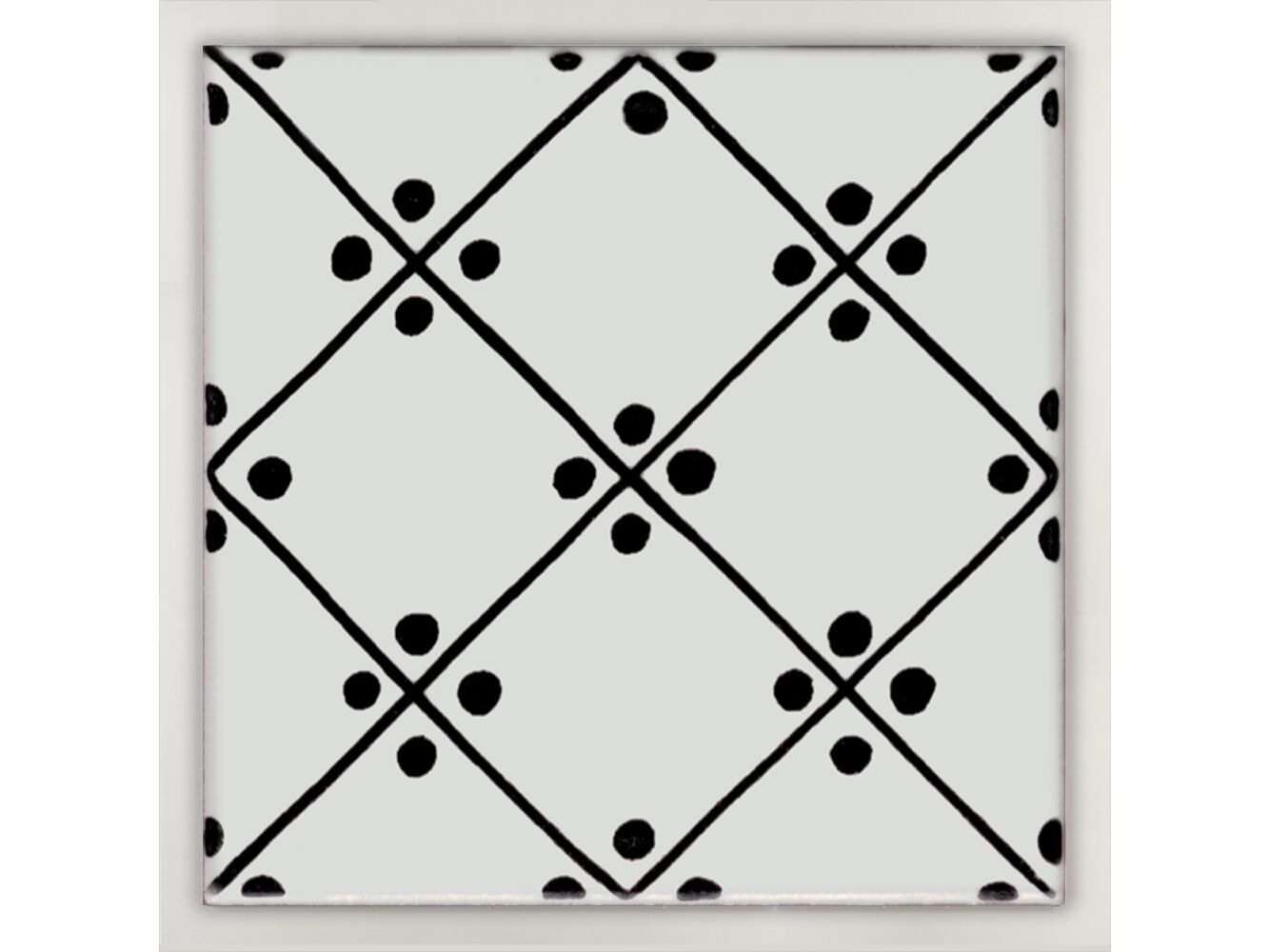 Пол / покрытие ручной работы La Riggiola черный и белый ARCH-00027097