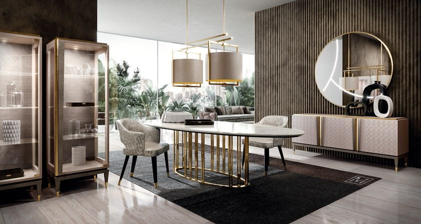 Valderamobili Лакированный буфет с распашными дверцами с ящиками Mascari Msg001-el - Вид №2