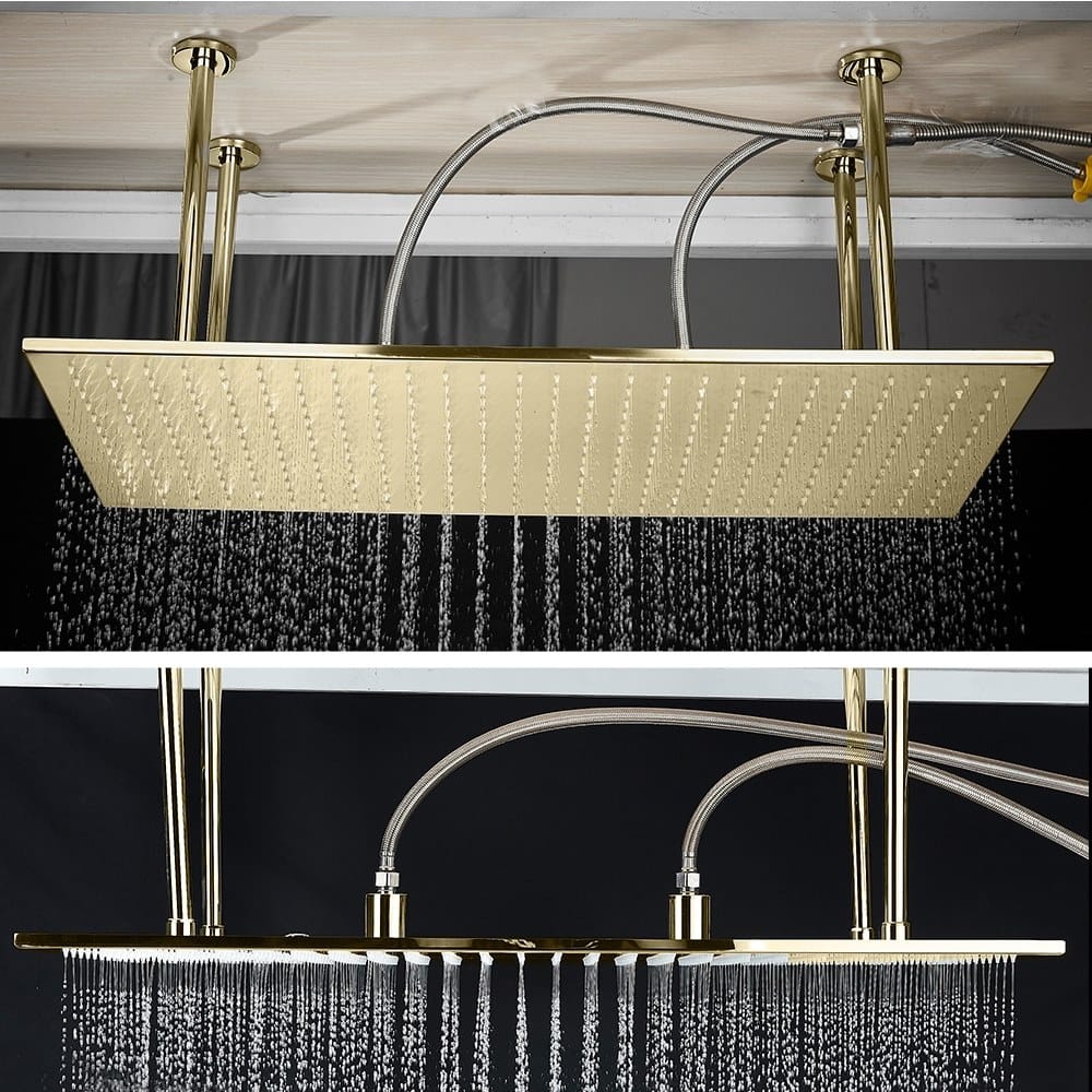 Прямоугольная насадка для душа из нержавеющей стали Fontana Showers FS145193 / FS145194 ARCH-00011240 - Вид №10