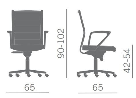 5 спиц подлокотник поворотный операционный офисный стул Kastel Kosmo ARCH-00012654 - Вид №1