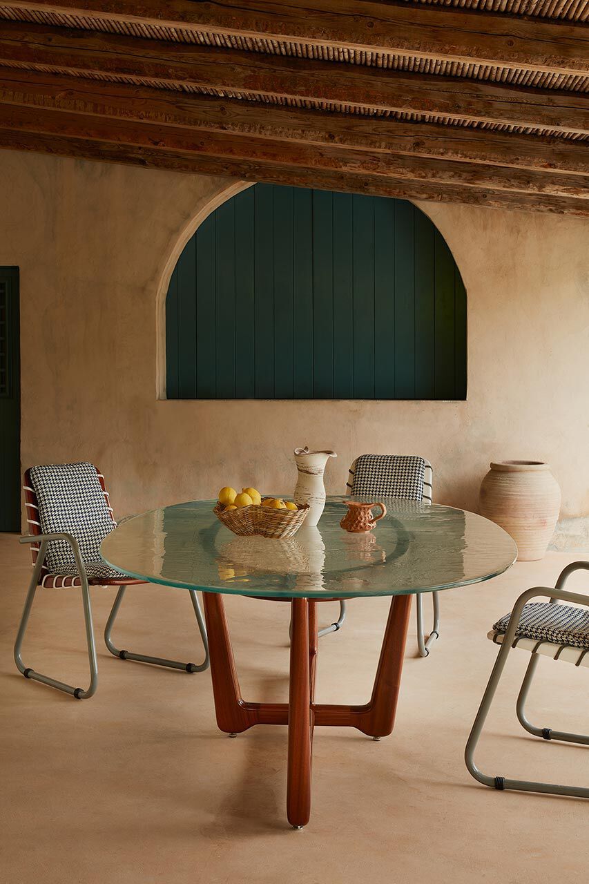 Алюминий и красное дерево сад сани стул Exteta Sunset ARCH-00059614 - Вид №7