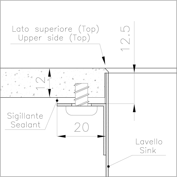 4155019 Раковина Phantom Edge Gold - 4155019 Fosterspa  - Вид №2