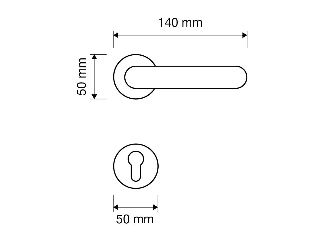 Классическая латунная ручка с насадкой LINEA CALI' ARCH-00004193 - Вид №2