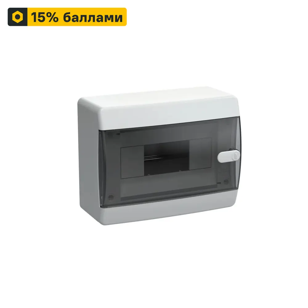 Распределительный щит IEK ЩРН-П-8 на 8 модулей с защитой IP41 89370928 STLM-1535651