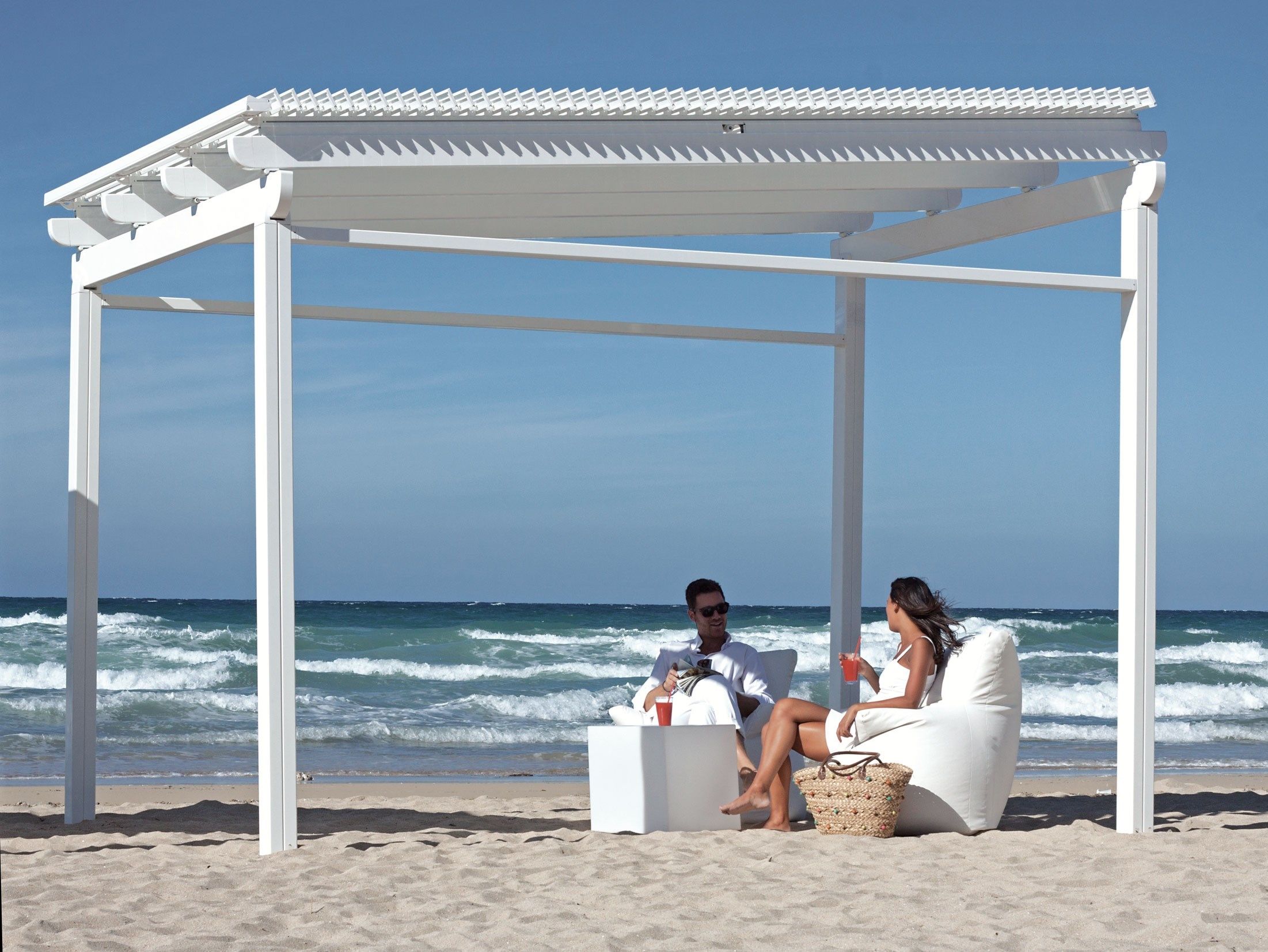 Алюминиевая пергола с поворотными пластинами Mv Line биоклиматические ARCH-00078771 - Вид №2