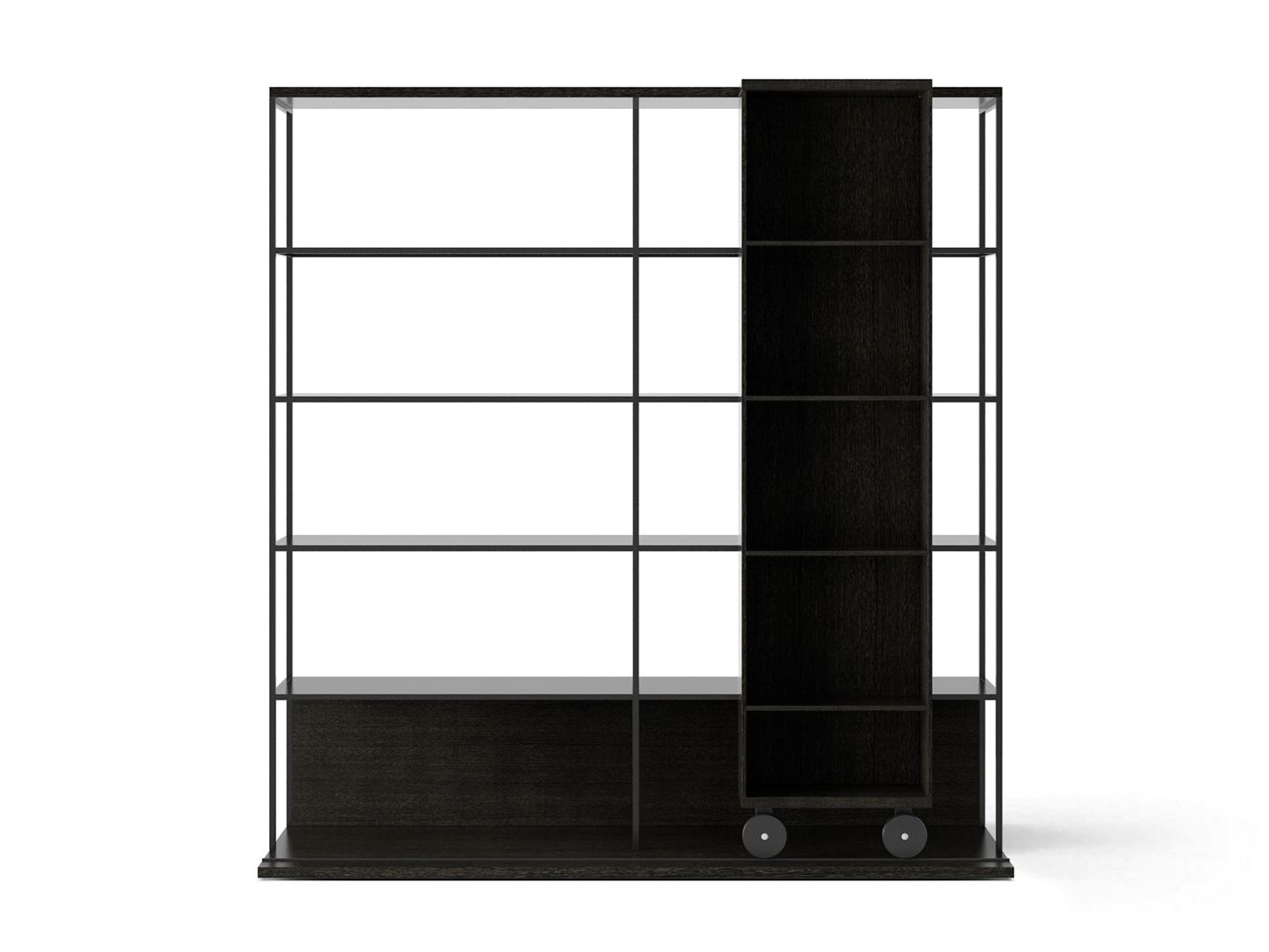 Деревянный книжный шкаф на колесах Punt Literatura ARCH-00034358 - Вид №50