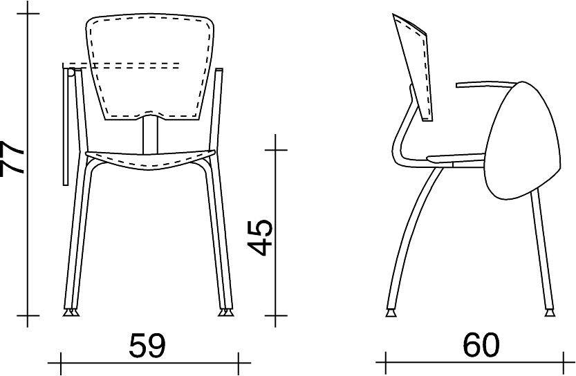 TALIN Кожаное кресло для конференций с подлокотниками с клапаном Vektatop sun-id-1466456 - Вид №1