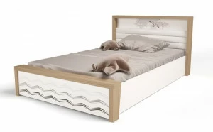 Кровать ABC-KING 160х90 №5MIX OCEAN №5 с под.мех (cream)