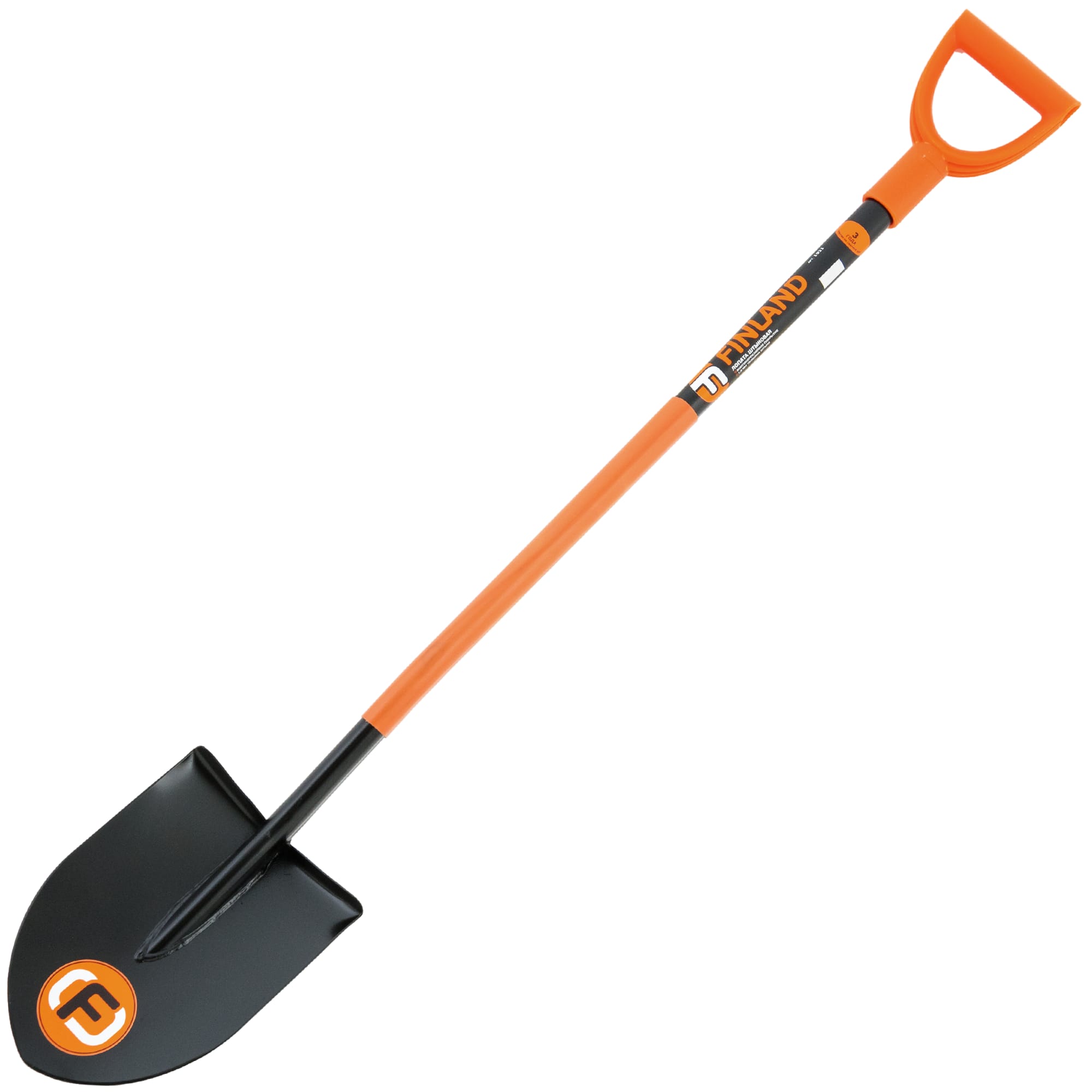 82877410 Лопата штыковая Finland 1931 123 см сталь, с черенком Santreyd 
