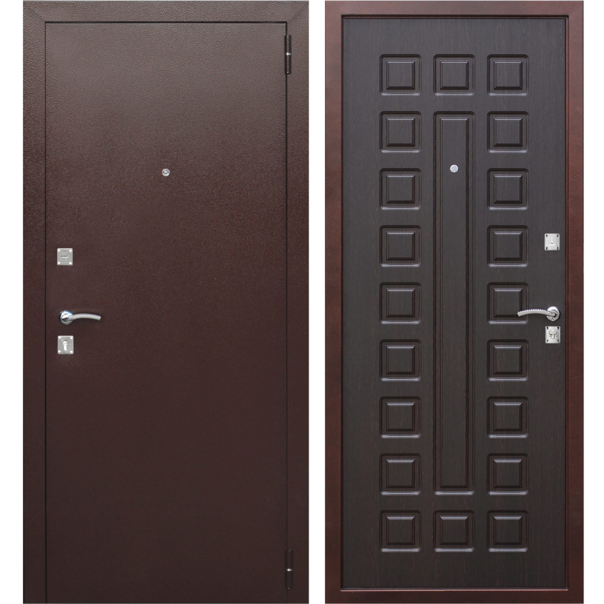 82133064 Дверь входная металлическая Йошкар РФ, 960 мм, правая, цвет венге Santreyd 