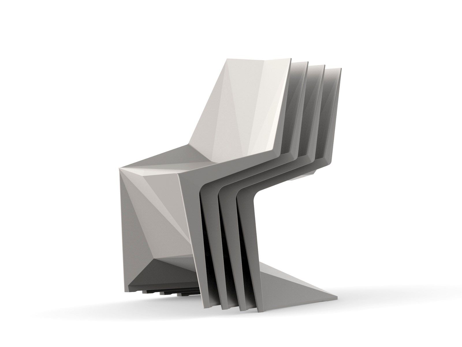 Штабелируемый садовый стул из полипропилена Vondom воксель ARCH-00055589 - Вид №4