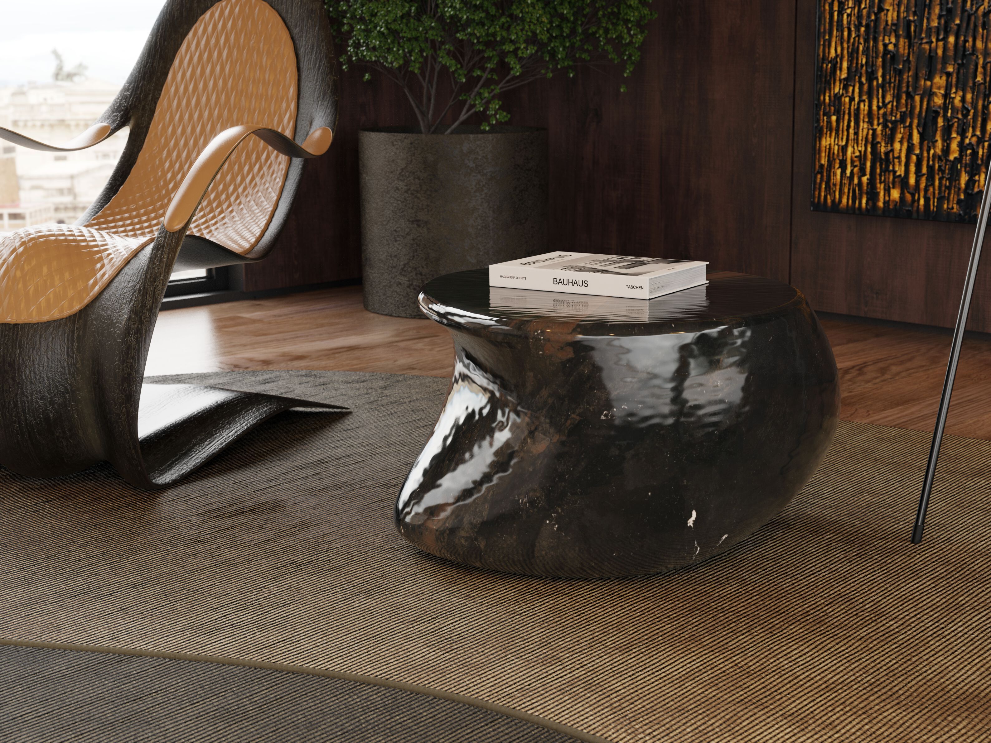 Журнальный столик из стекловолокна GANSK ECHO ARCH-00138535 - Вид №4