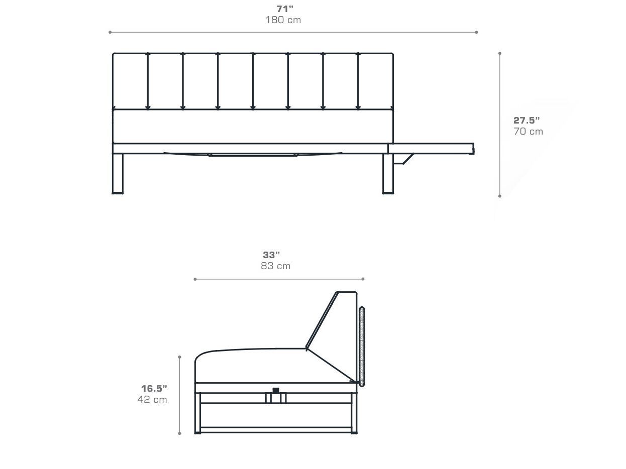 2-местный модульный тканевый диван с журнальной стойкой MAMAGREEN Munia ARCH-00077745 - Вид №17