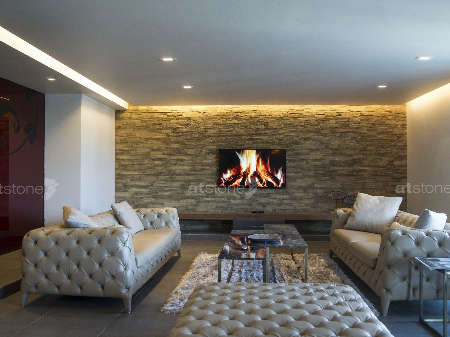 Панель с трехмерными эффектами из стекловолокна для внутреннего / наружного эффекта камня Artstone Panel Systems LASCAS ARCH-00131276 - Вид №4