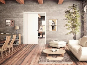 Scrigno Рама стойки для параллельной раздвижной двери Scrigno gold