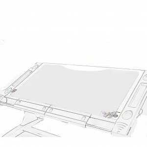 Накладка на парту Mealuх 77х36 см MEALUX  336246 Белый