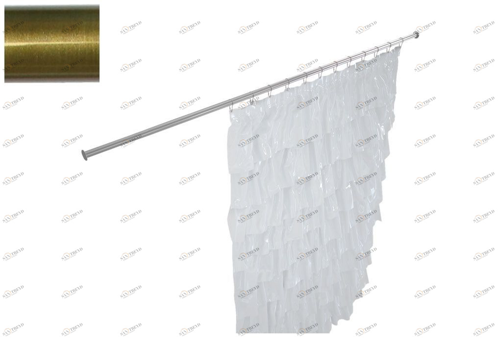 Карниз для ванны Aquanet прямой 190 бронза 00241583