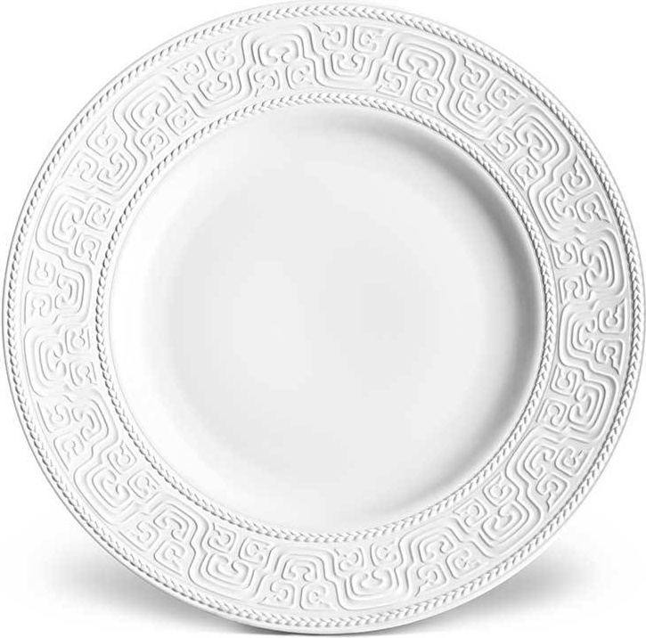 10571385 L’Objet Тарелка подстановочная 33см "Династия "Хань" (белый декор) Фарфор 