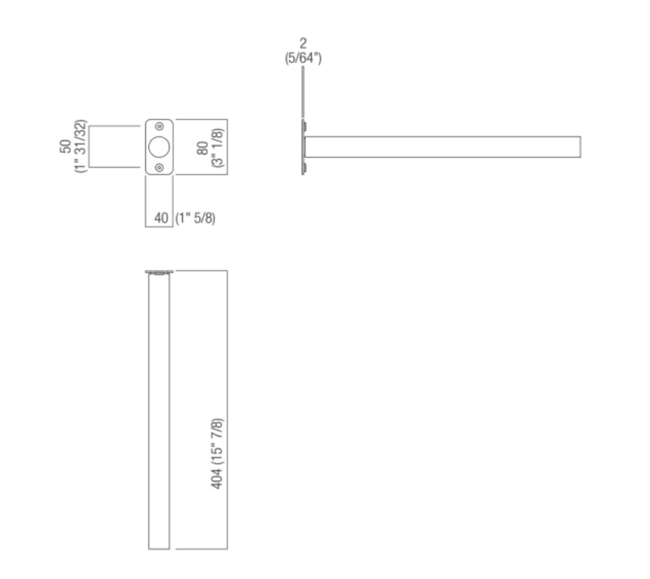 Держатель для полотенец из нержавеющей стали Agape Mach 2 ARCH-00053305 - Вид №4