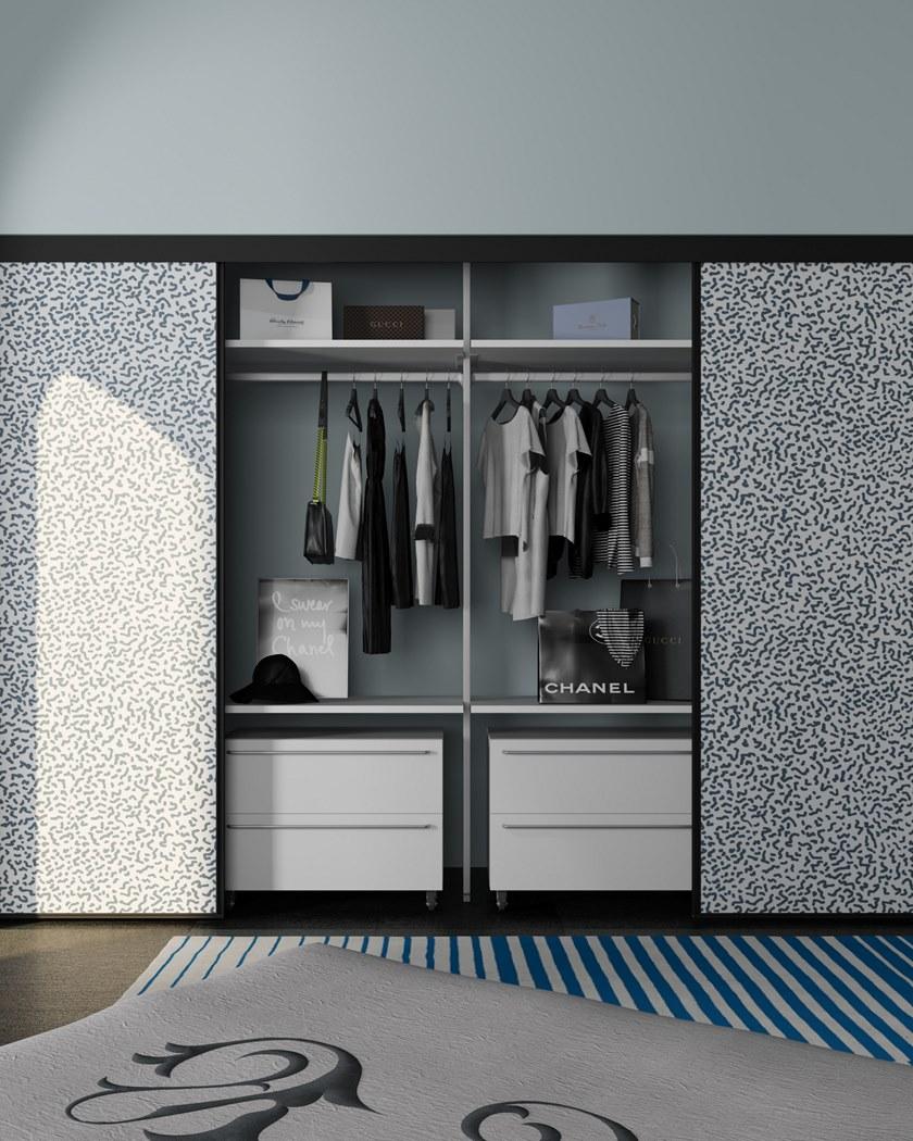 De Rosso Гардеробная со сверхлегкими раздвижными дверцами на заказ Aliante system sun-id-1402329 - Вид №25