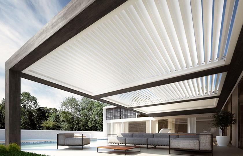 DIRELLO Алюминиевый навес с регулируемыми жалюзи и подсветкой sun-id-1469433 - Вид №1