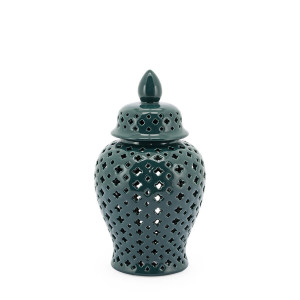 200836-86 ABHIKA ВАЗА MING CROSS DARK GREEN