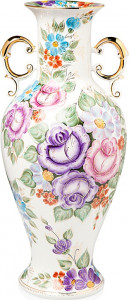 10617372 Мануфактуры Гарднеръ в Вербилках Ваза "Летний букет" Фарфор, Керамика