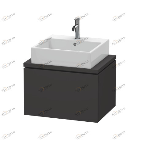 LC580008080 Тумбочка для компактной консоли L-Cube #LC5800 620 x 477 мм Graphit Super Matt Duravit