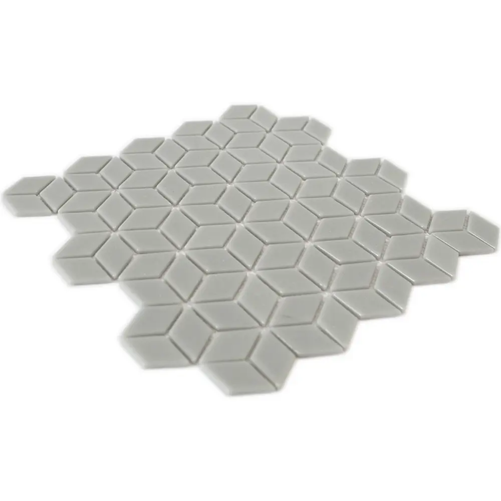 Мозаика стеклянная Natural STP-GR007-RMB 26x26 см цвет светло-серый 84830276 STLM-2167241 Santreyd Steppa - Вид №4