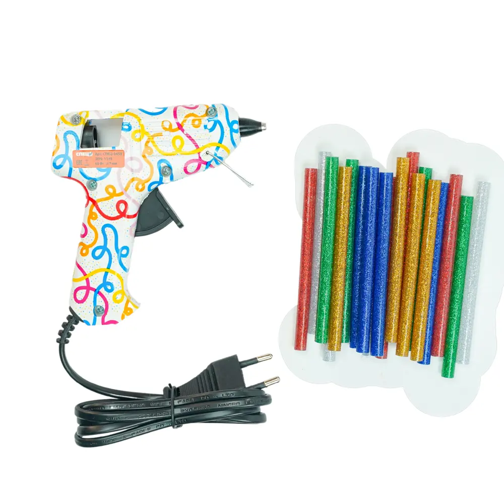 Термоклеевой пистолет СПЕЦ БПК-60 с металлической скобой и клеевыми стержнями 83742238 STLM-0044217 - Вид №1