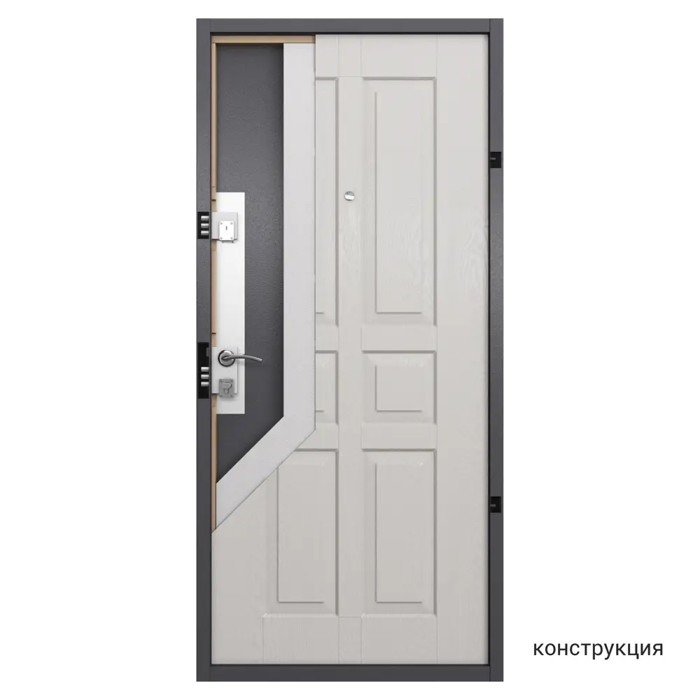 Дверь входная металлическая Альта Фина 86x205 см левая цвет белый TOREX STLM-2115018 - Вид №12