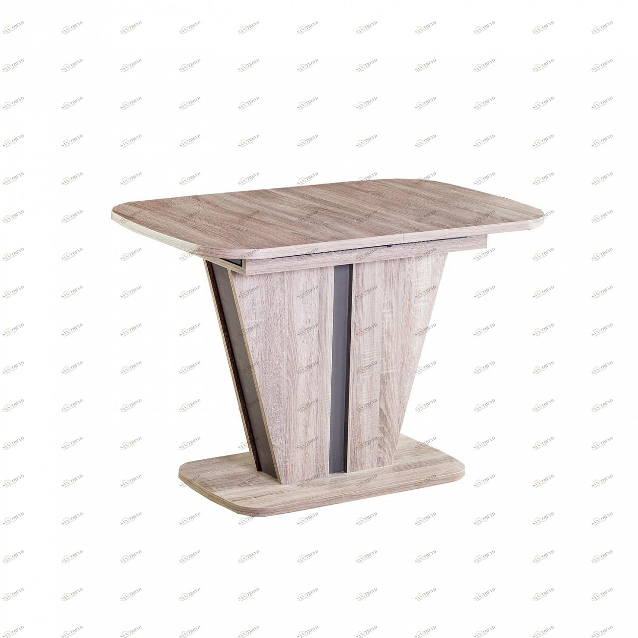 Обеденный стол раздвижной дуб трюфель Leset "Бари" IMPEX  00-3967160 Дуб сонома;бежевый 