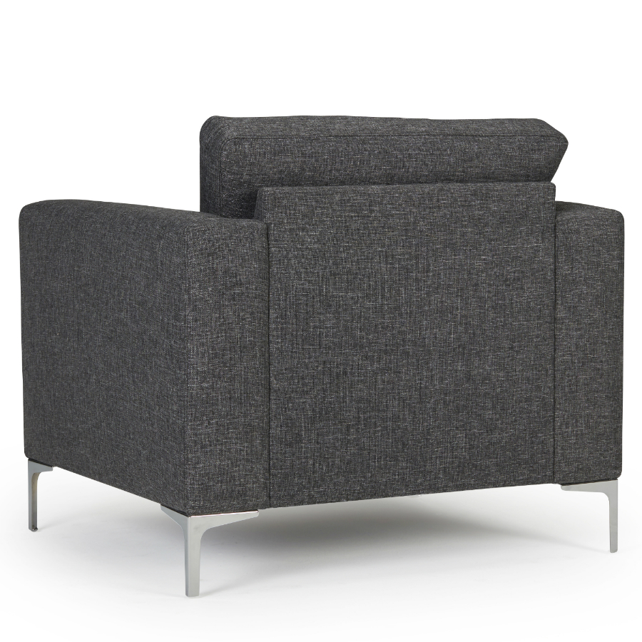 Кресло Shea с хромированными ножками, темно-серое Kragelund 36401960248 - Вид №4