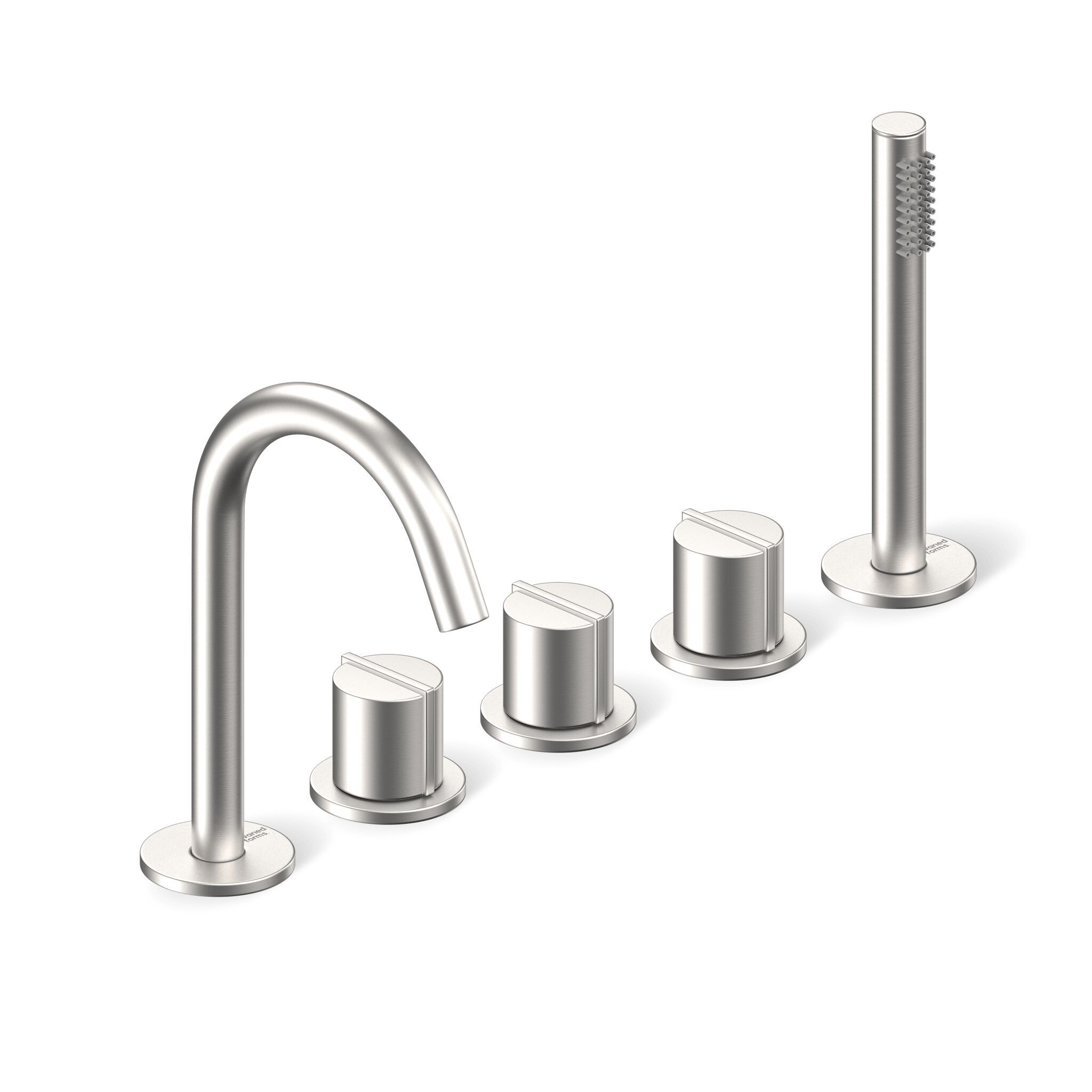 Утопленный набор для ванны с 5 отверстиями и ручным душем Varied Forms Macaron ARCH-00054511 - Вид №1