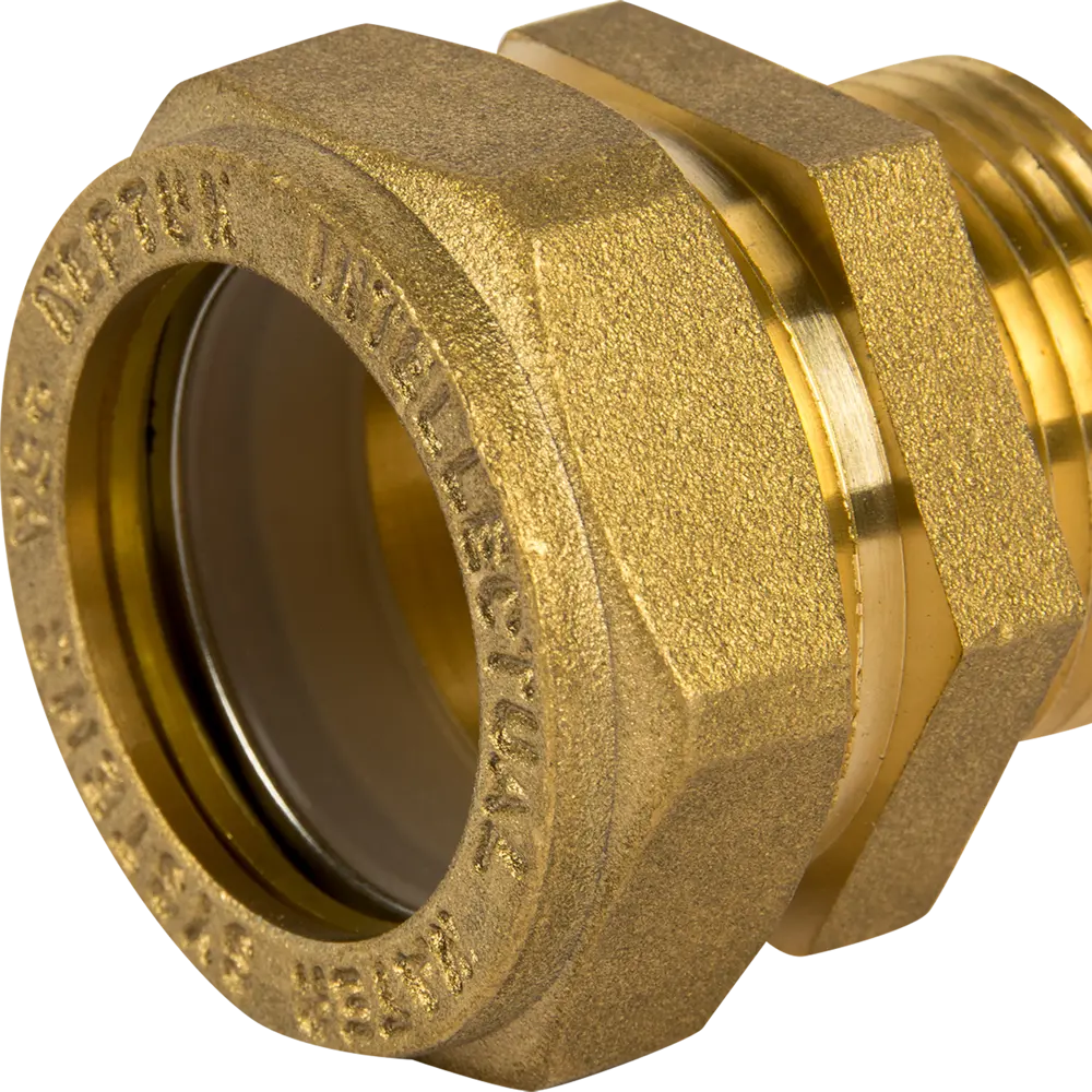 Муфта Neptun IWS обжимная наружная резьба 25 мм x 1" латунь 82110550 STLM-2109160  - Вид №2