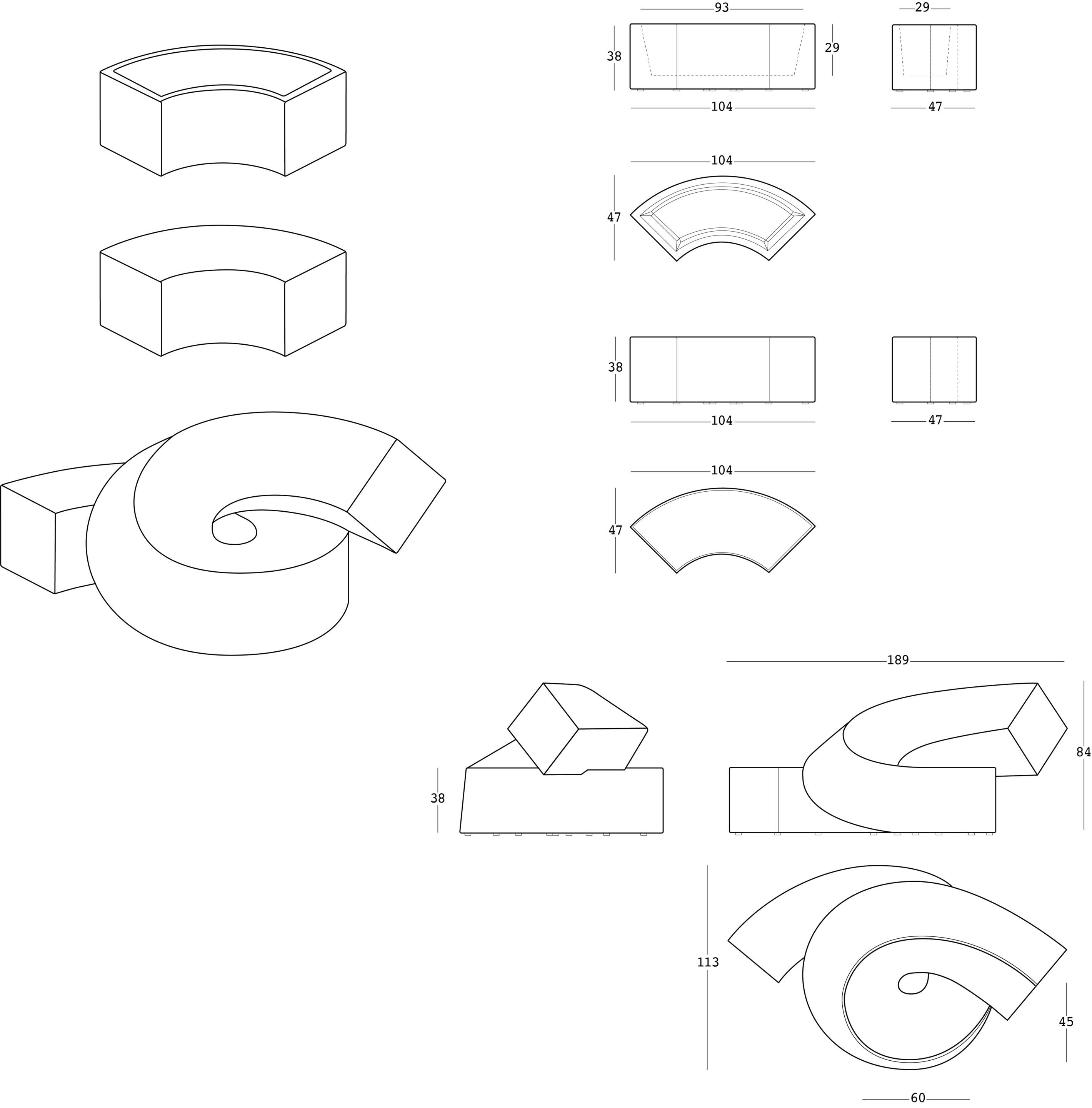 Наружная скульптура / сиденье из полиэтилена PLUST ARCH-00000780 - Вид №2