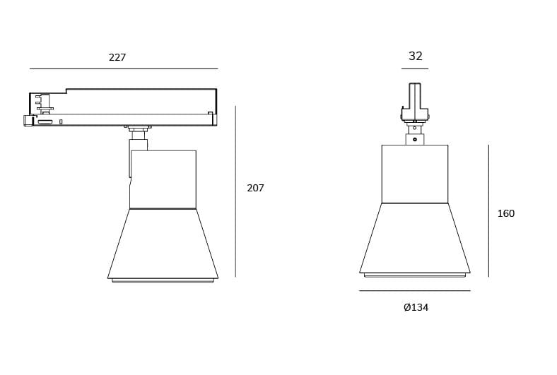 Экструдированный алюминиевый светодиодный трековый светильник Exporlux PURA CA ARCH-00015766 - Вид №1