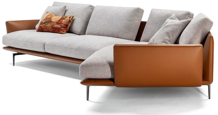 Poltrona Frau Модульный диван из кожи и ткани La collezione - divani e poltrone sun-id-1487212 - Вид №13