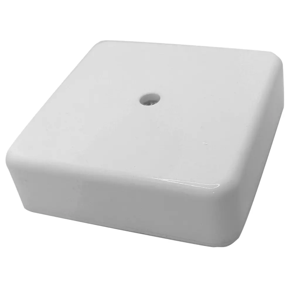 Распределительная коробка открытая Mirkl 75x75x28 мм 2 ввода цвет белый STLM-2135145