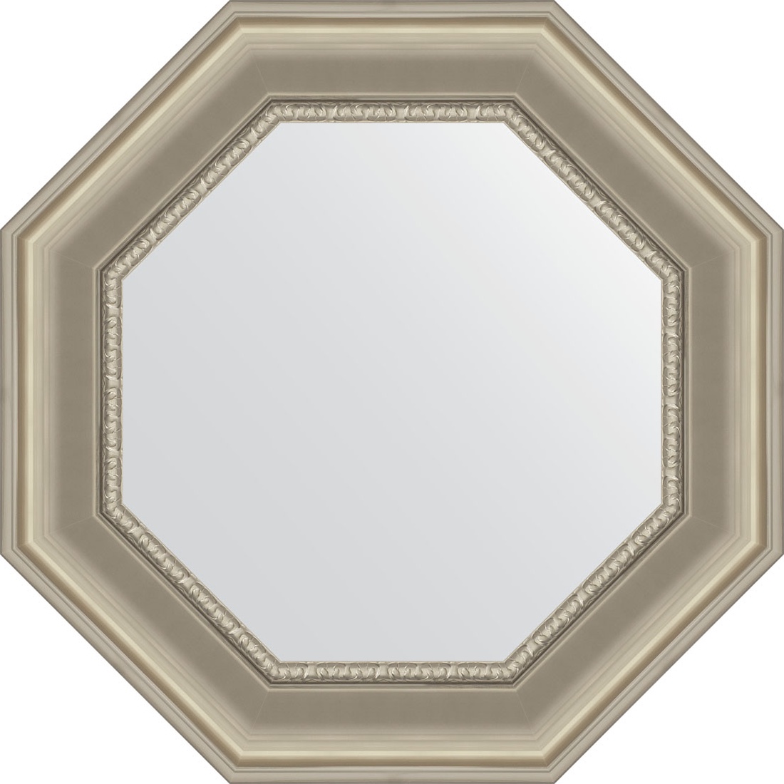 BY 3793 Зеркало в багетной раме - хамелеон 88 mm EVOFORM Octagon