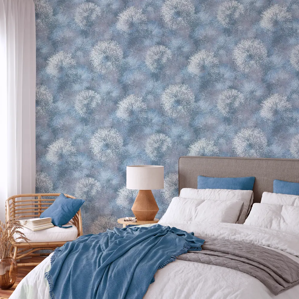 Обои флизелиновые Wall Decor Танго синие 1.06 м 75204-66 88759274 STLM-2002051 - Вид №2