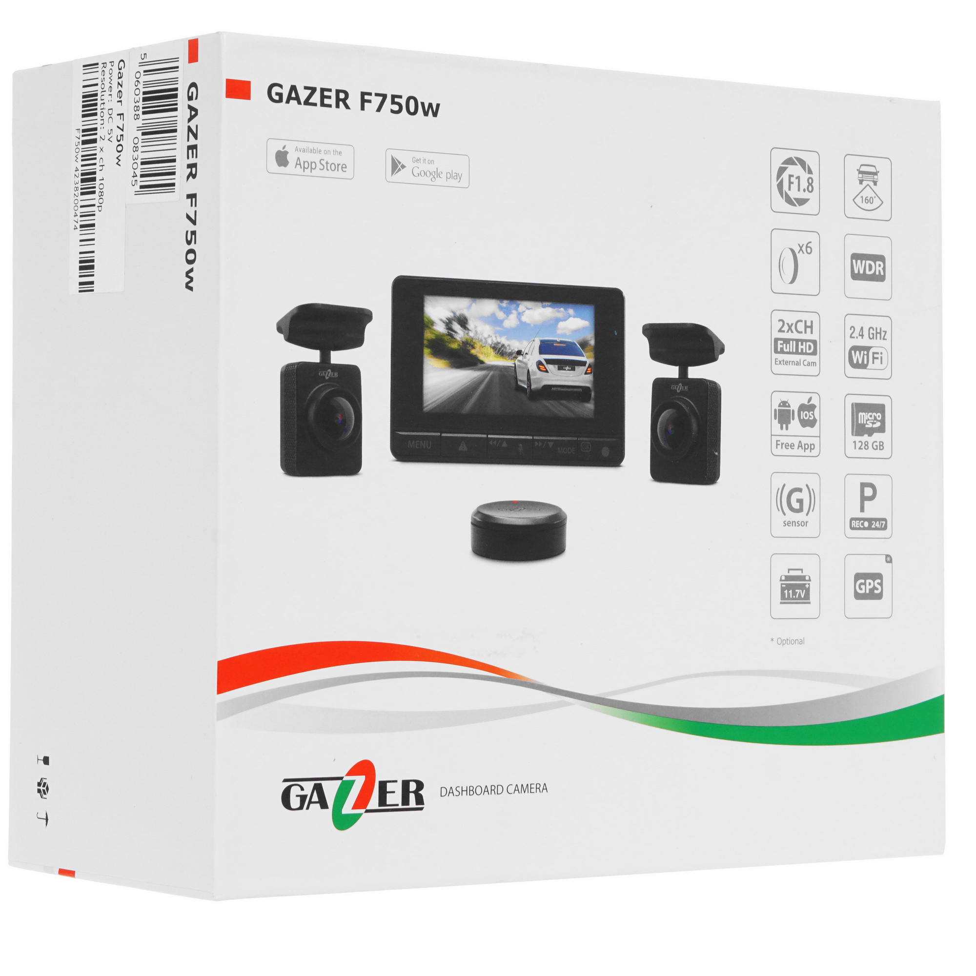 4876952 Видеорегистратор Gazer F750w STDN-0135706 - Вид №10