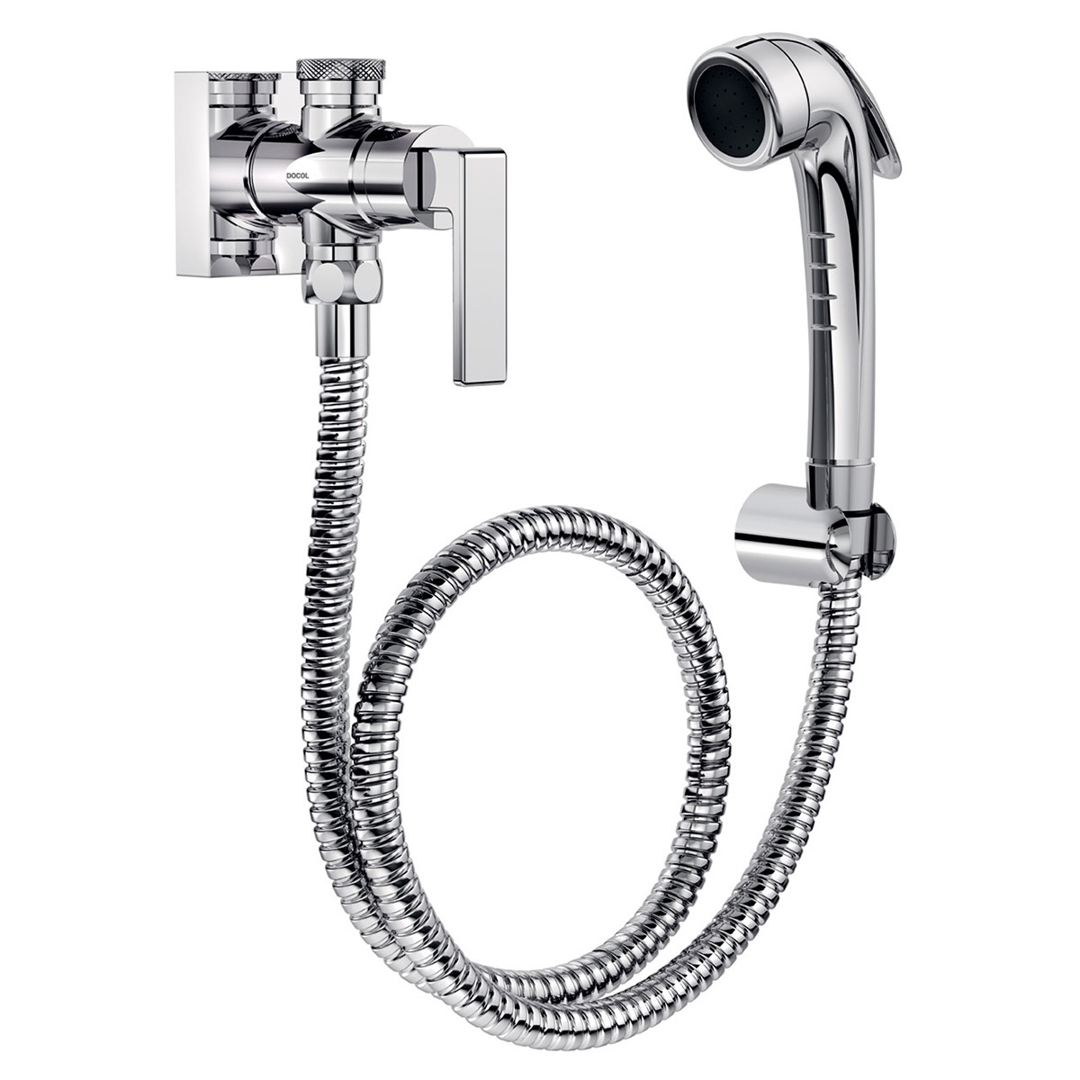 00823706 Гигиенический душ с регистрацией и полированным медным краном Docol DOCOL STILLO 